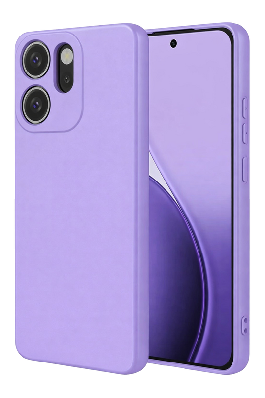 Oppo Reno 14F First Silikon Kılıf - Lila