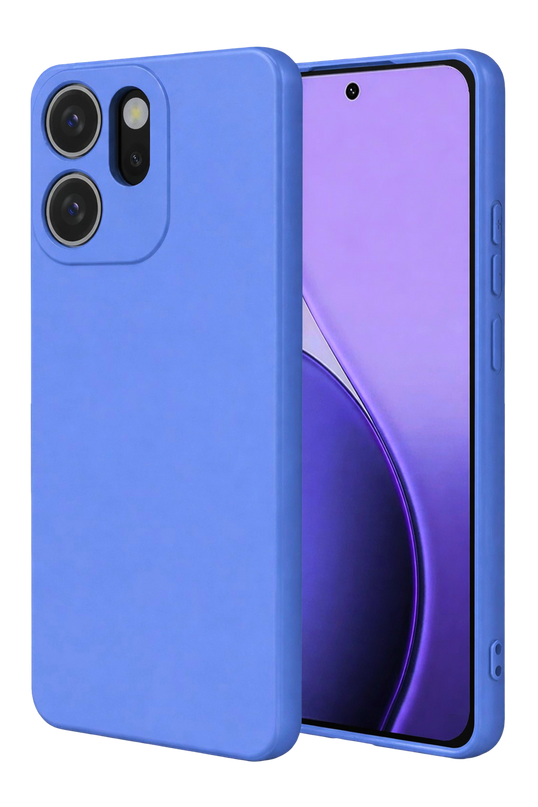 Oppo Reno 14F First Silikon Kılıf - Mavi