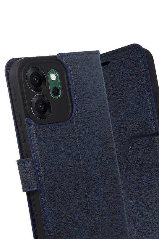 Oppo Reno 14F Trend S Plus Kapaklı Kılıf - Lacivert 3