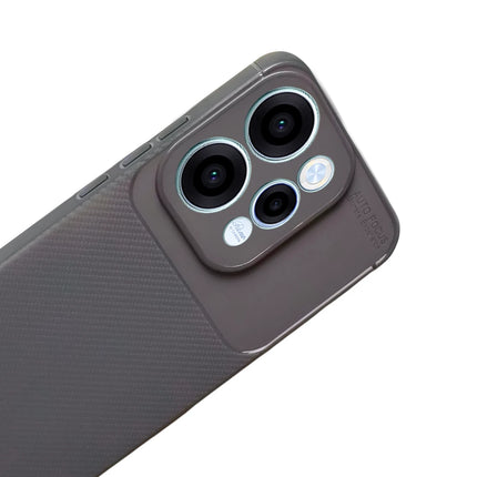 Oppo Reno 15 Auto Focus Karbon Kapak Kılıf - Gri 3
