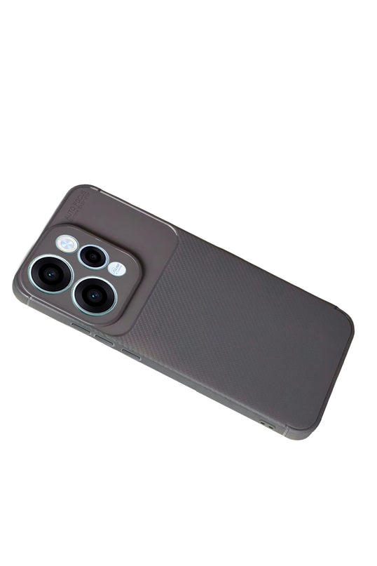 Oppo Reno 15 Auto Focus Karbon Kapak Kılıf - Gri 4