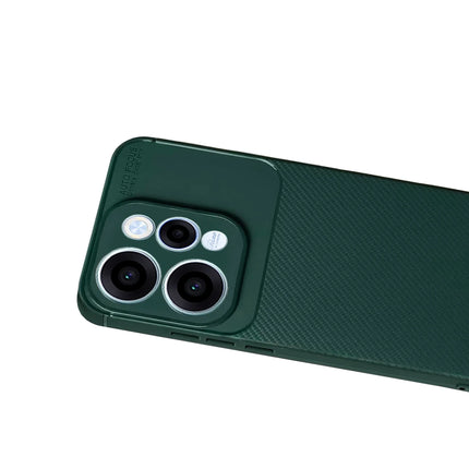 Oppo Reno 15 Auto Focus Karbon Kapak Kılıf - Koyu Yeşil 4