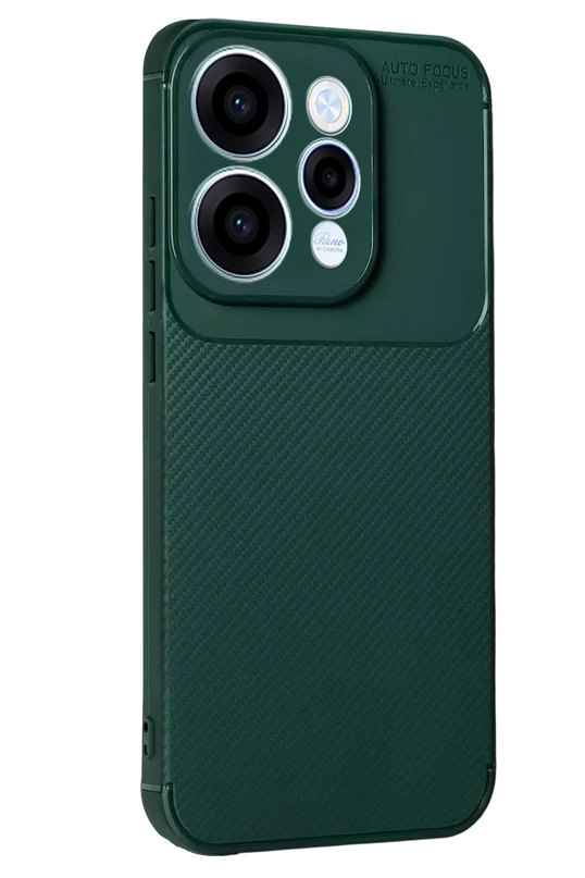 Oppo Reno 15 Auto Focus Karbon Kapak Kılıf - Koyu Yeşil