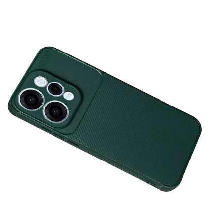 Oppo Reno 15 Auto Focus Karbon Kapak Kılıf - Koyu Yeşil 2