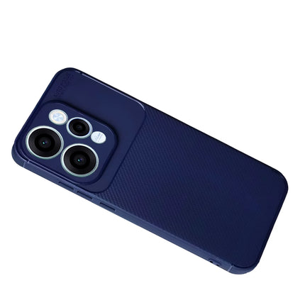 Oppo Reno 15 Auto Focus Karbon Kapak Kılıf - Lacivert 2