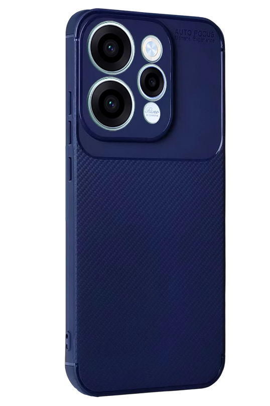Oppo Reno 15 Auto Focus Karbon Kapak Kılıf - Lacivert