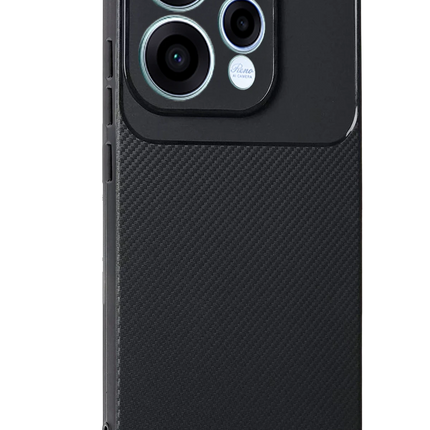 Oppo Reno 15 Auto Focus Karbon Kapak Kılıf - Siyah