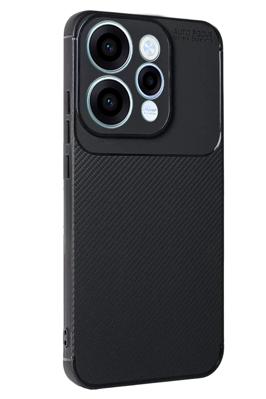 Oppo Reno 15 Auto Focus Karbon Kapak Kılıf - Siyah