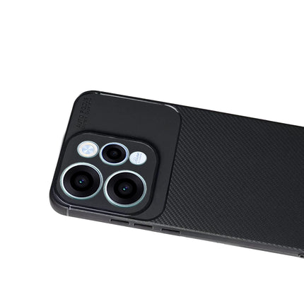 Oppo Reno 15 Auto Focus Karbon Kapak Kılıf - Siyah 2
