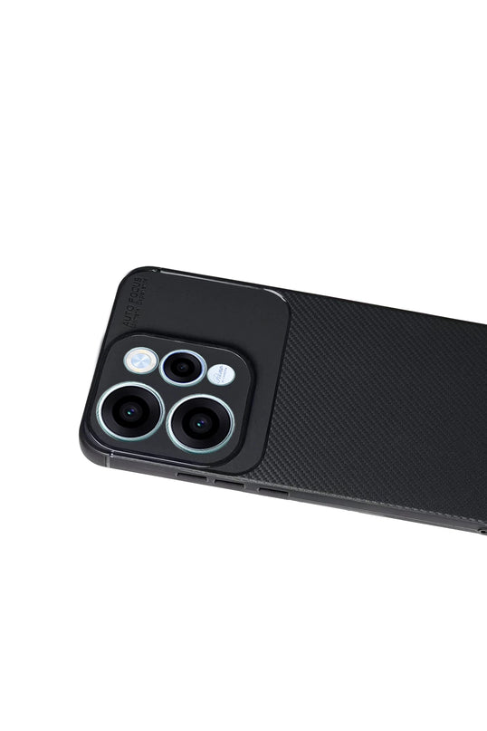 Oppo Reno 15 Auto Focus Karbon Kapak Kılıf - Siyah 2