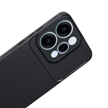 Oppo Reno 15 Auto Focus Karbon Kapak Kılıf - Siyah 3