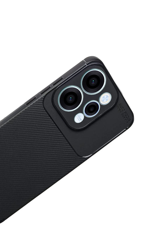 Oppo Reno 15 Auto Focus Karbon Kapak Kılıf - Siyah 3