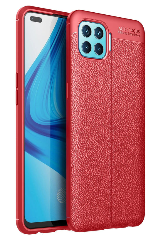 Oppo Reno 4 Lite Auto Focus Kapak Kılıf - Kırmızı