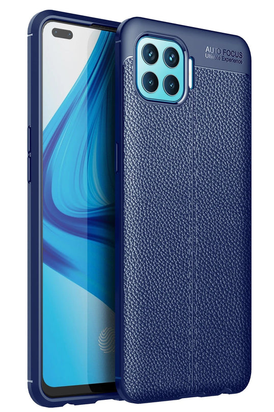 Oppo Reno 4 Lite Auto Focus Kapak Kılıf - Lacivert