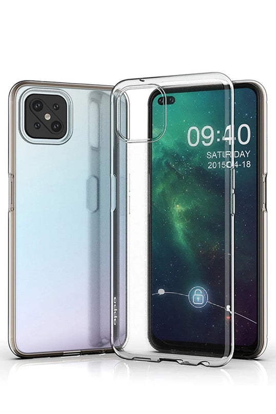 Oppo Reno 4 Lite Lüx Şeffaf Silikon Kılıf 2