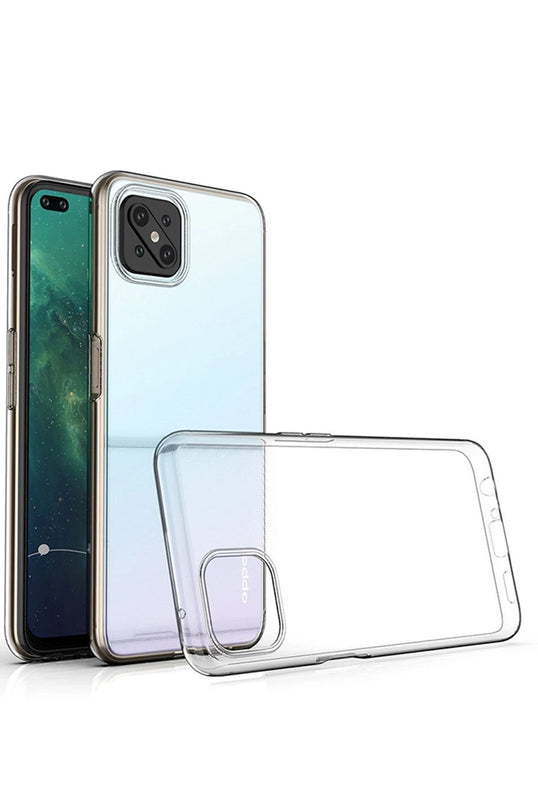 Oppo Reno 4 Lite Lüx Şeffaf Silikon Kılıf