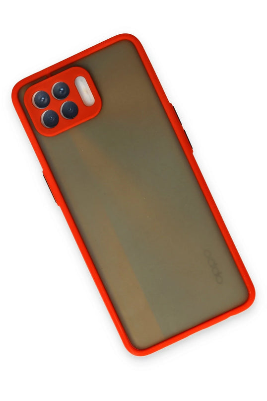 Oppo Reno 4 Lite Montreal Silikon Kapak Kılıf - Kırmızı 2