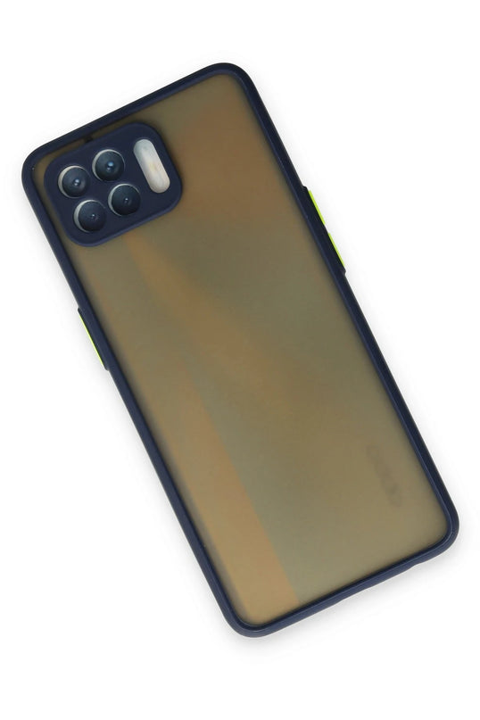 Oppo Reno 4 Lite Montreal Silikon Kapak Kılıf - Lacivert 2