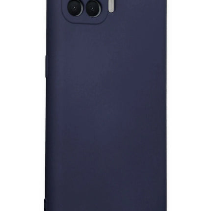 Oppo Reno 4 Lite Nano içi Kadife Silikon Kılıf - Lacivert 2