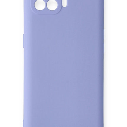 Oppo Reno 4 Lite Nano içi Kadife Silikon Kılıf - Lila