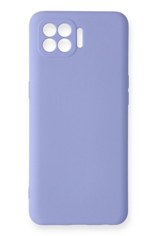 Oppo Reno 4 Lite Nano içi Kadife Silikon Kılıf - Lila