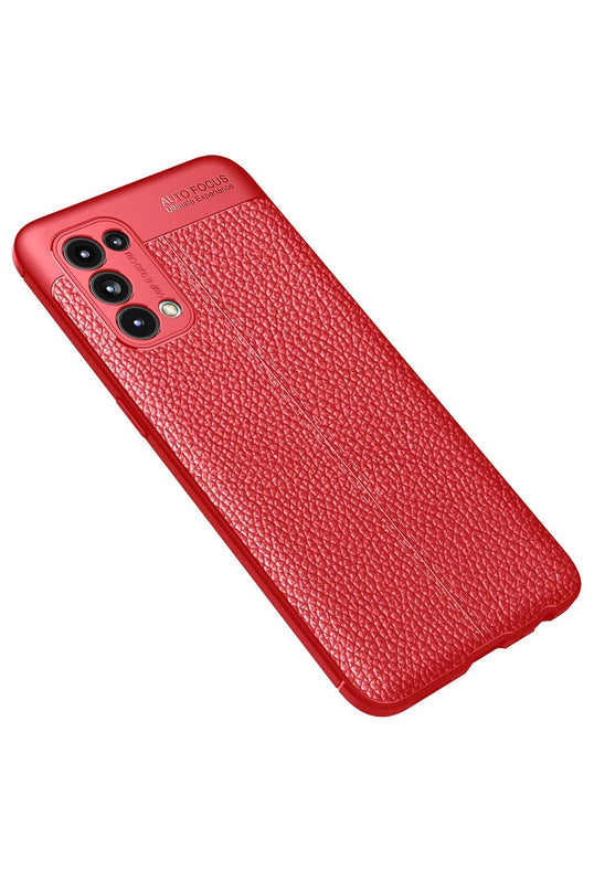 Oppo Reno 5 Auto Focus Kapak Kılıf - Kırmızı 2