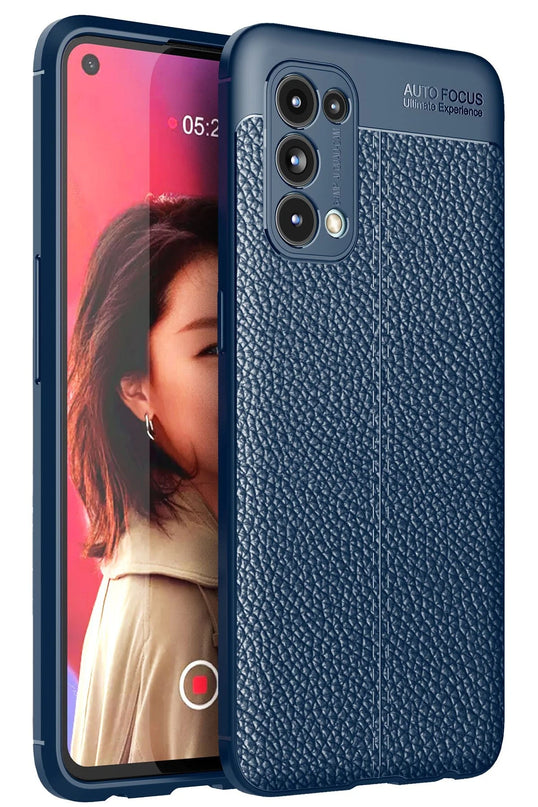 Oppo Reno 5 Auto Focus Kapak Kılıf - Lacivert