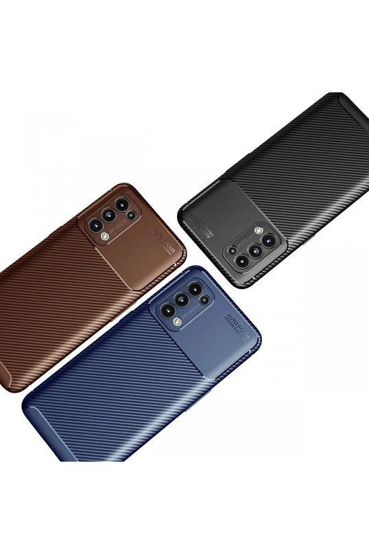 Oppo Reno 5 Auto Focus Karbon Kapak Kılıf - Siyah 3