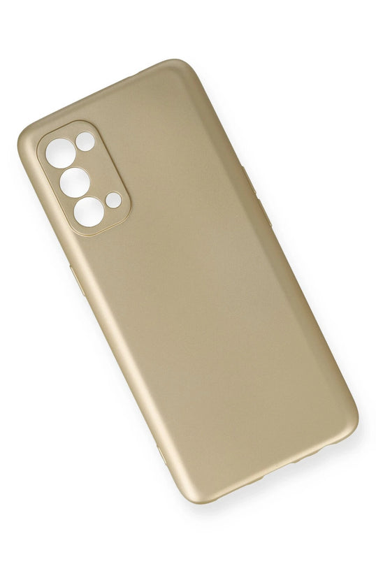 Oppo Reno 5 First Silikon Kılıf - Gold 3