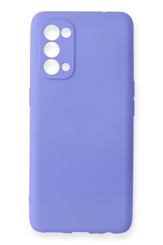 Oppo Reno 5 First Silikon Kılıf - Lila