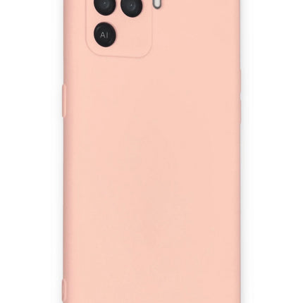 Oppo Reno 5 Lite Nano içi Kadife Silikon Kılıf - Pudra 2