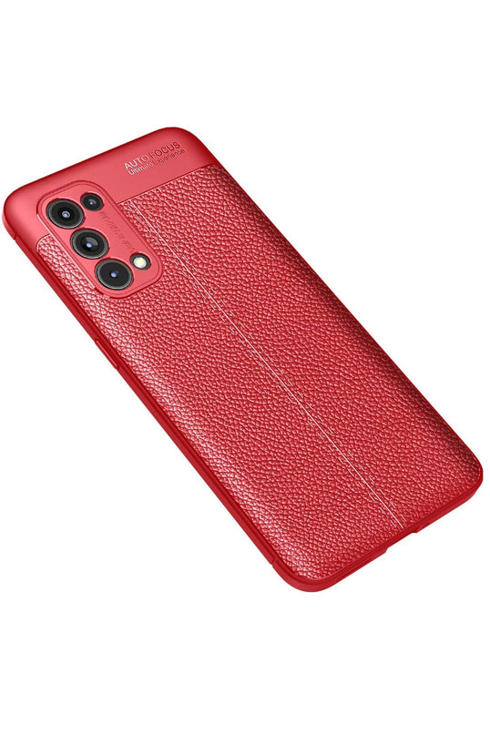Oppo Reno 5 Pro Auto Focus Kapak Kılıf - Kırmızı 2