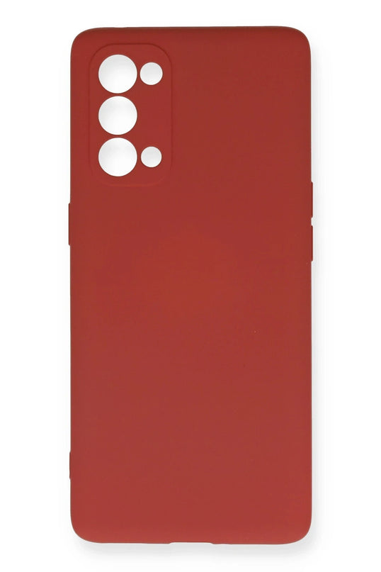 Oppo Reno 5 Pro Nano içi Kadife Silikon Kılıf - Kiremit
