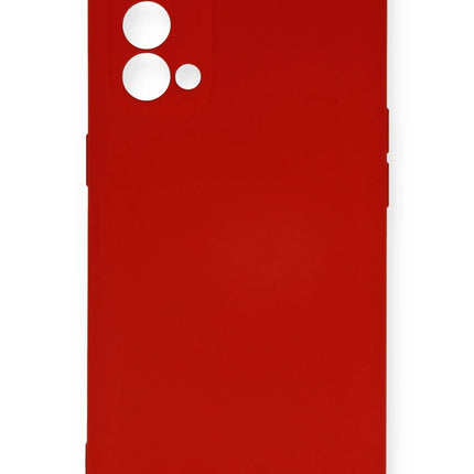 Oppo Reno 5 Pro Nano içi Kadife Silikon Kılıf - Kırmızı