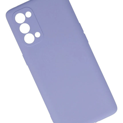 Oppo Reno 5 Pro Nano içi Kadife Silikon Kılıf - Lila 3
