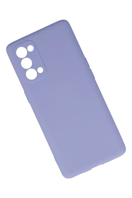 Oppo Reno 5 Pro Nano içi Kadife Silikon Kılıf - Lila 3