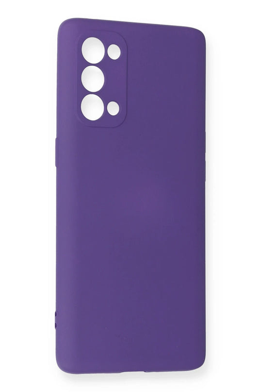 Oppo Reno 5 Pro Nano içi Kadife Silikon Kılıf - Mor 2