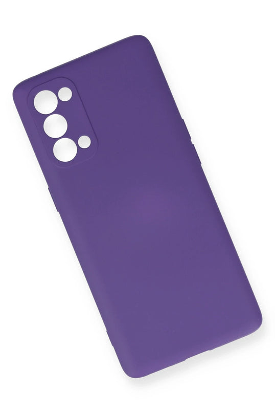 Oppo Reno 5 Pro Nano içi Kadife Silikon Kılıf - Mor 3