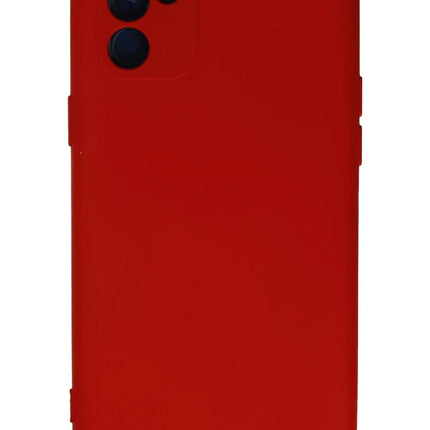 Oppo Reno 6 Nano içi Kadife Silikon Kılıf - Kırmızı