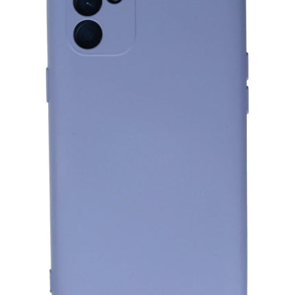 Oppo Reno 6 Nano içi Kadife Silikon Kılıf - Lila