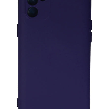 Oppo Reno 6 Nano içi Kadife Silikon Kılıf - Mor