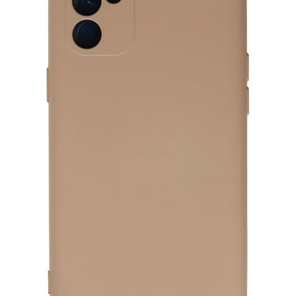 Oppo Reno 6 Nano içi Kadife Silikon Kılıf - Pudra