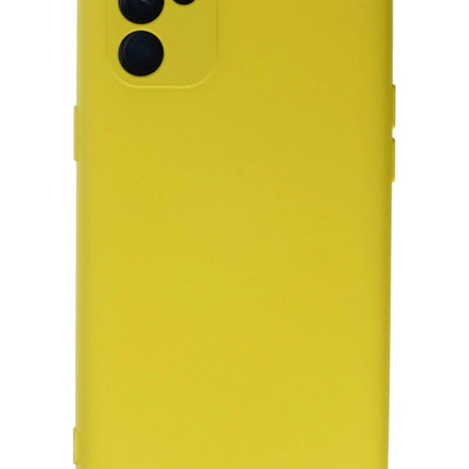 Oppo Reno 6 Nano içi Kadife Silikon Kılıf - Sarı