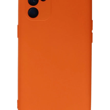 Oppo Reno 6 Nano içi Kadife Silikon Kılıf - Turuncu