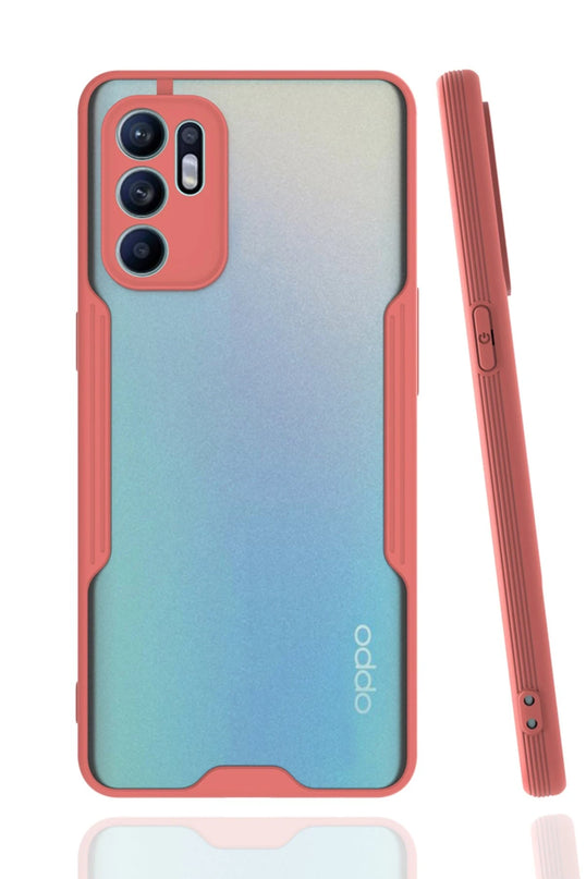 Oppo Reno 6 Platin Silikon Kılıf - Pembe