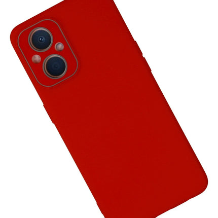 Oppo Reno 7 Lite Lansman Glass Kapak Kılıf - Kırmızı 2