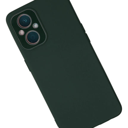 Oppo Reno 7 Lite Lansman Glass Kapak Kılıf - Koyu Yeşil 2