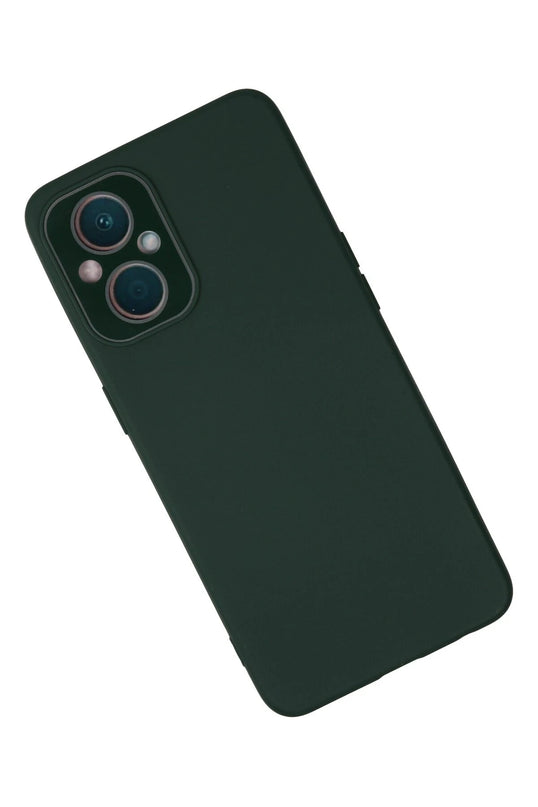 Oppo Reno 7 Lite Lansman Glass Kapak Kılıf - Koyu Yeşil 2