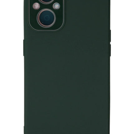 Oppo Reno 7 Lite Lansman Glass Kapak Kılıf - Koyu Yeşil