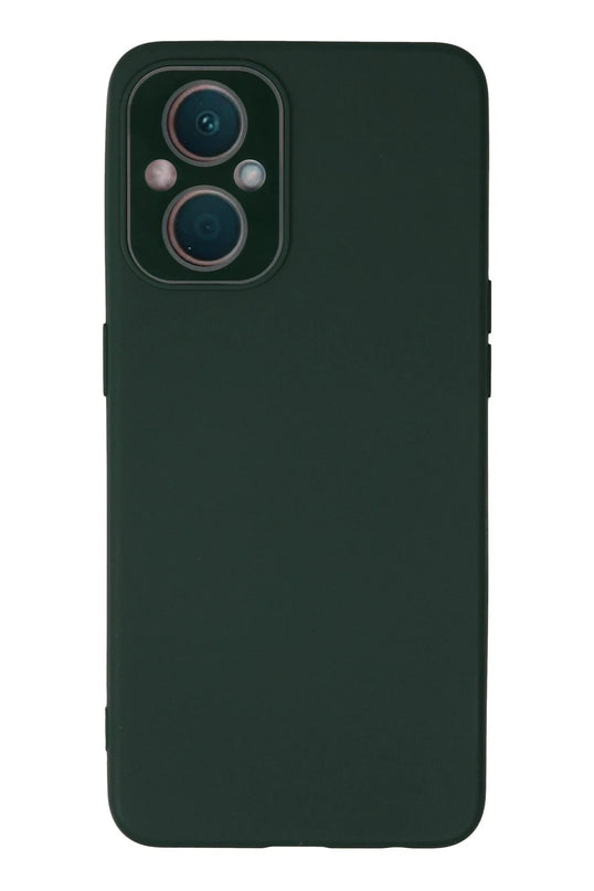 Oppo Reno 7 Lite Lansman Glass Kapak Kılıf - Koyu Yeşil